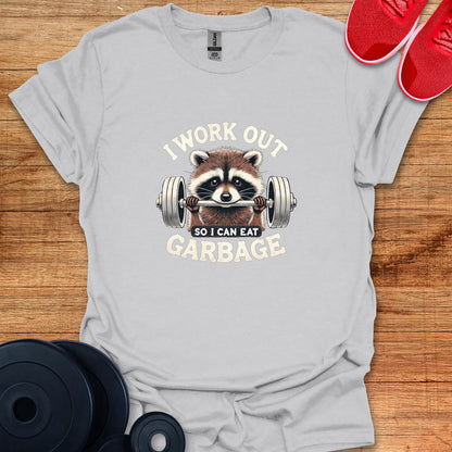 Workout Garbage Racoon T-Shirt