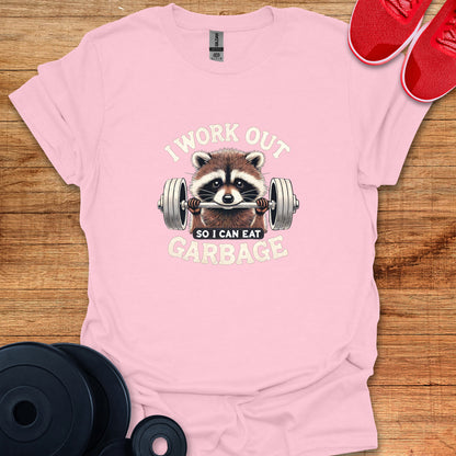 Workout Garbage Racoon T-Shirt